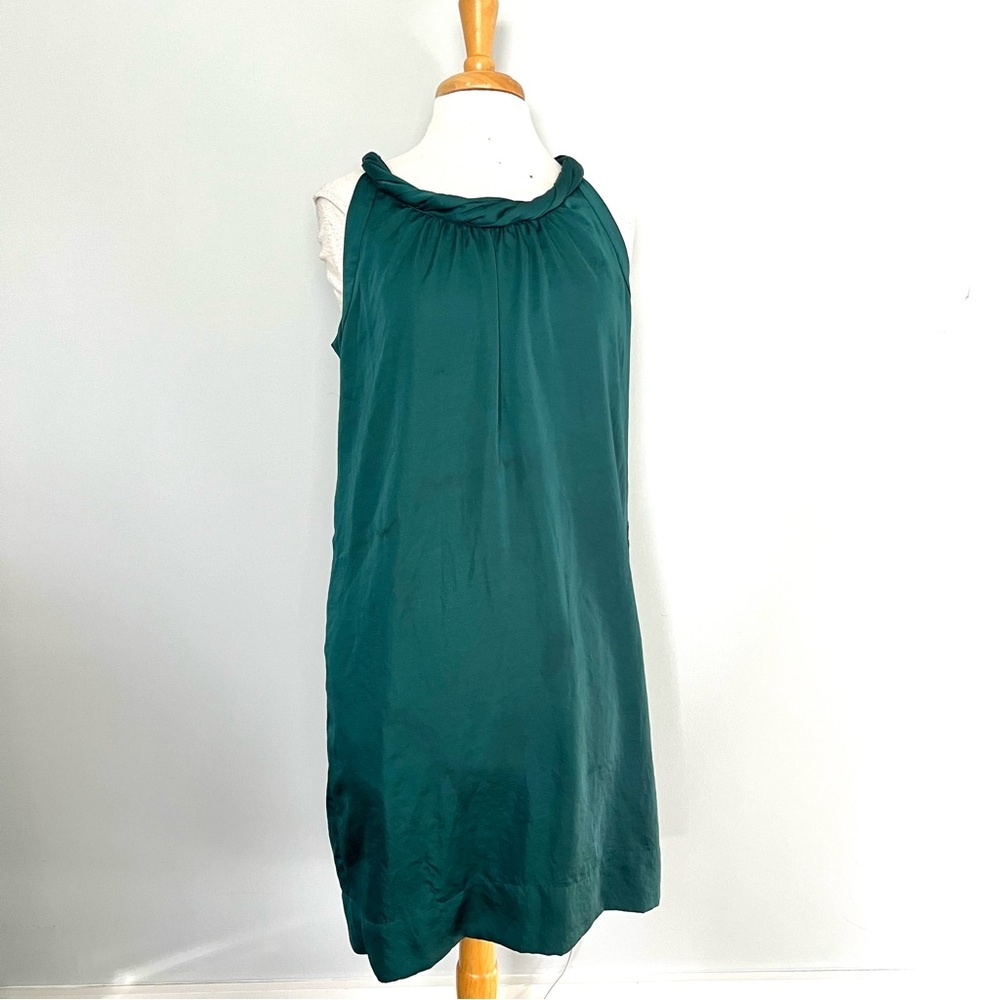 Talbots Emerald Green Sleeveless Cocktail Party Dress Size 10